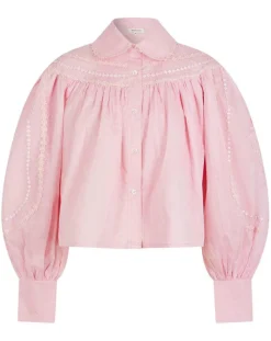 Manoush Chemises|Chemise large Bridgerton rose poudre