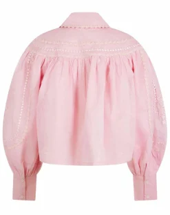 Manoush Chemises|Chemise large Bridgerton rose poudre
