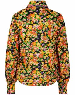 Manoush Chemises|Chemise Liberty Fauve imprimée noir/multicolore