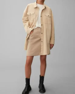 Marc O'Polo Chemises|Chemise longue Overshirt Loose beige