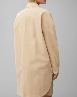Marc O'Polo Chemises|Chemise longue Overshirt Loose beige