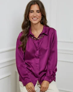 L'Armoire de Suzette Chemises|Chemise Léonie violette