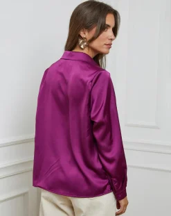 L'Armoire de Suzette Chemises|Chemise Léonie violette