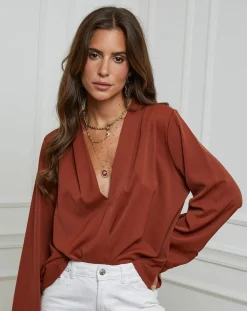 Alice & Charlotte Chemises|Chemise Louise tabac