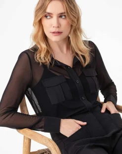 Indies Chemises|Chemise Mahaut noire