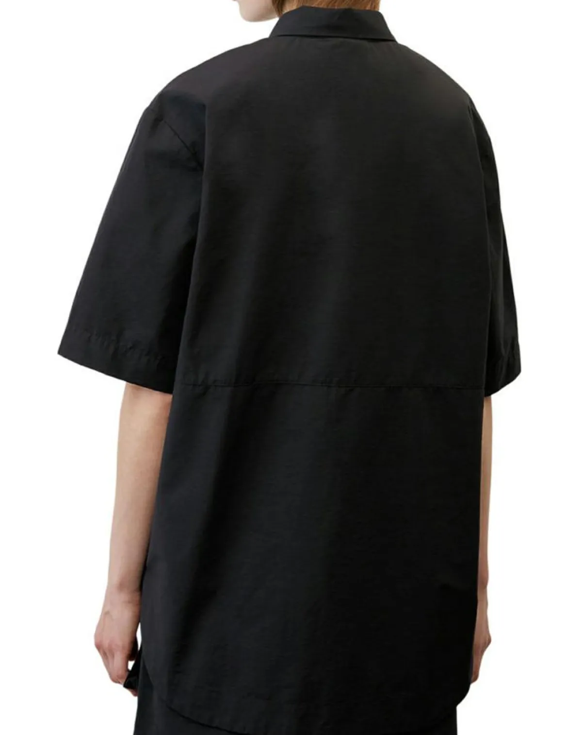 Marc O'Polo Chemises|Chemise manches larges poches noire