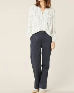 Harris Wilson Chemises|Chemise Massonne à pois écrue