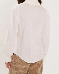 Manoush Chemises|Chemise Médiéval Patchwork écrue