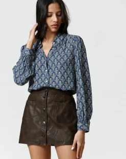 The Korner Chemises|Chemise Mia bleue