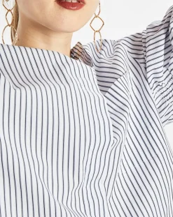 Marc O'Polo Chemises|Chemise multi rayures blanc/bleu