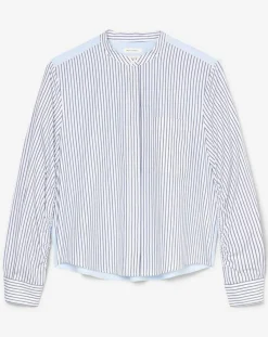 Marc O'Polo Chemises|Chemise multi rayures blanc/bleu
