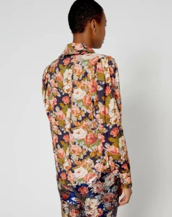 Manoush Chemises|Chemise Patchwork encre