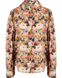 Manoush Chemises|Chemise Patchwork encre