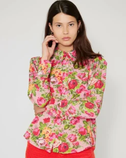 Manoush Chemises|Chemise Patchwork rose