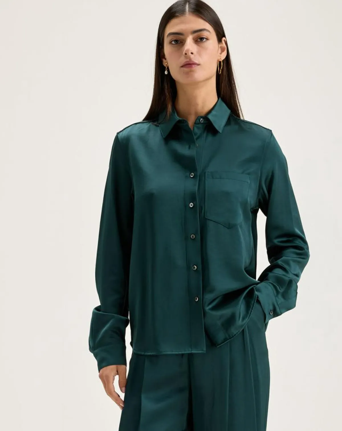 Bellerose Chemises|Chemise Pekin hunter