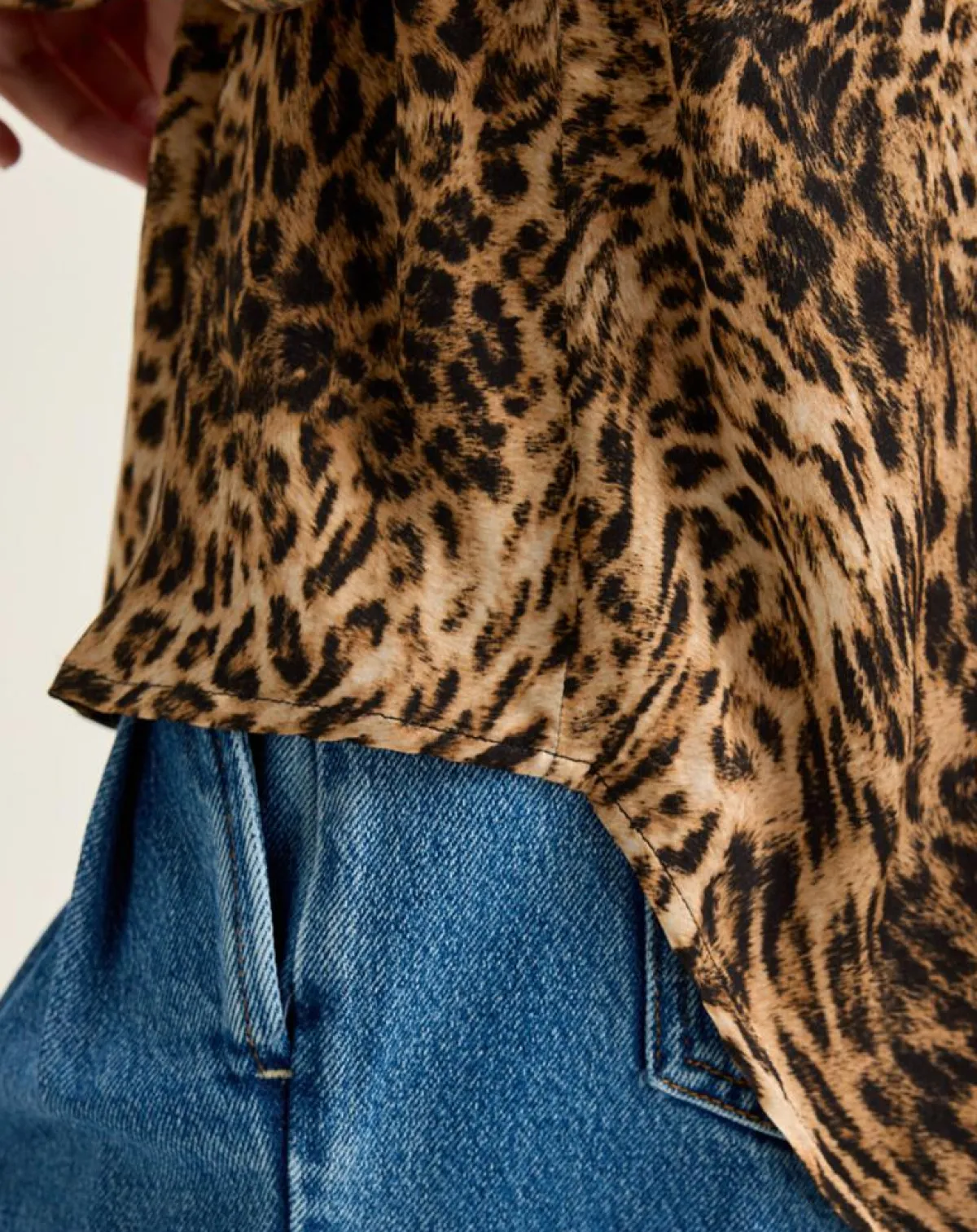 Bellerose Chemises|Chemise Pekin léopard marron