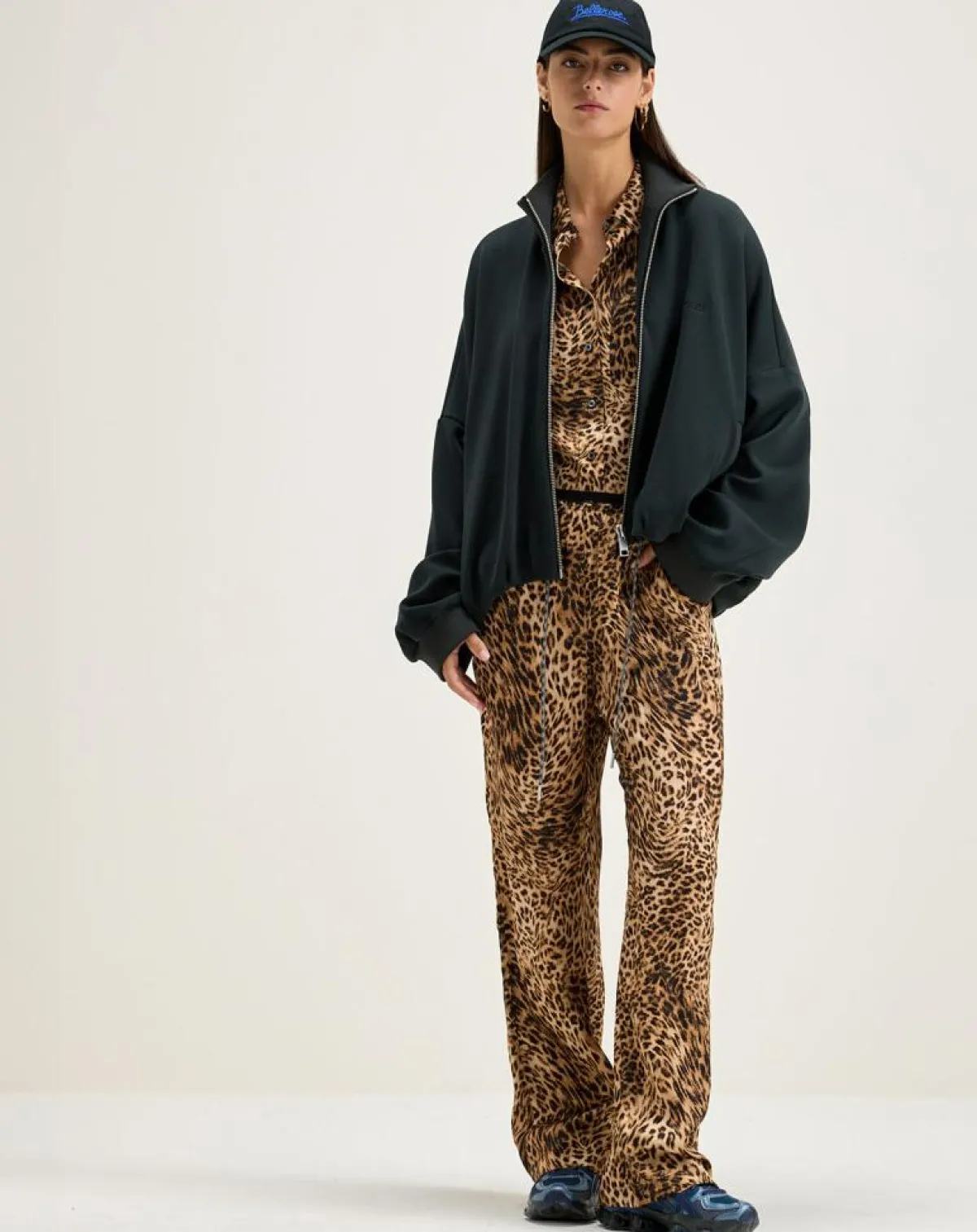 Bellerose Chemises|Chemise Pekin léopard marron