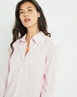 Lauren Vidal Chemises|Chemise Plume rose pâle