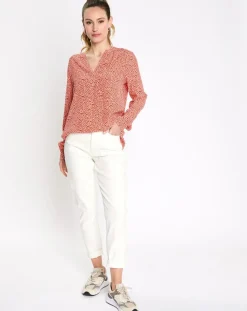 Esprit Chemises|Chemise print micro fleurs orange