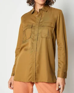 Swildens Chemises|Chemise Qamp kaki