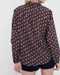 See u Soon Chemises|Chemise Rhubarbe imprimée coffee