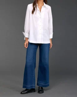 Lauren Vidal Chemises|Chemise Risa blanche