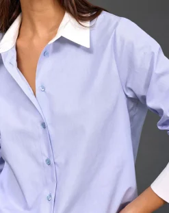 Lauren Vidal Chemises|Chemise Sari ciel