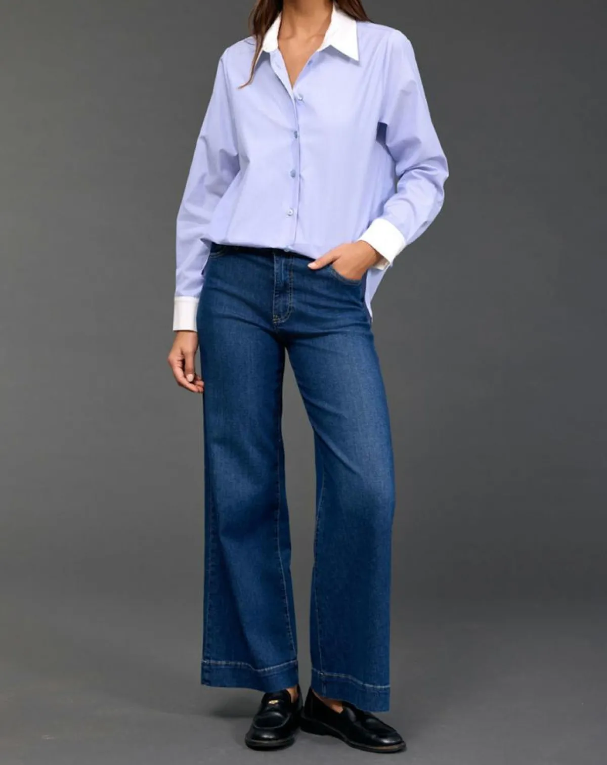 Lauren Vidal Chemises|Chemise Sari ciel