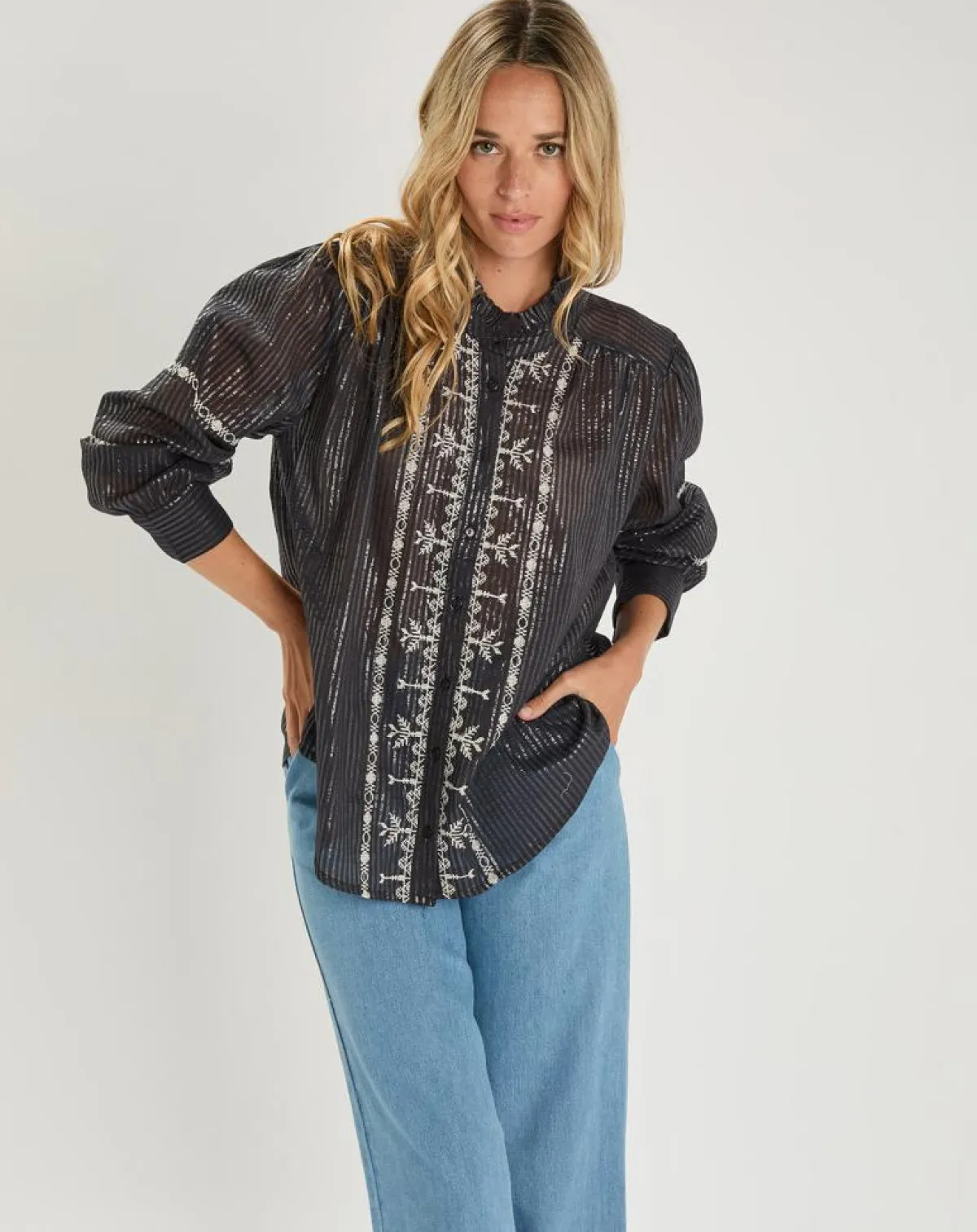 An'ge Chemises|Chemise Sarika noire