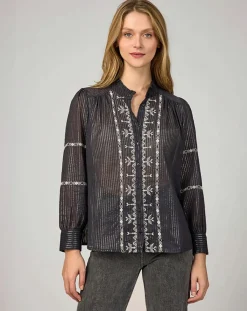 An'ge Chemises|Chemise Sarika noire