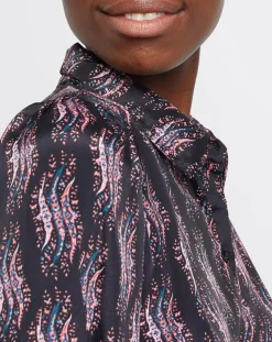 An'ge Chemises|Chemise Saturne imprimé lony noir