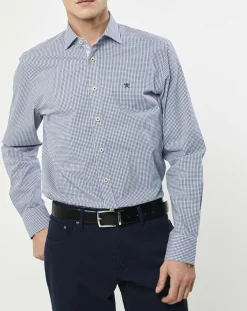 Hackett London Chemises|Chemise Slim Fit carreaux bleue