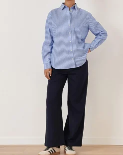 Garance Paris Chemises|Chemise Ted bleue