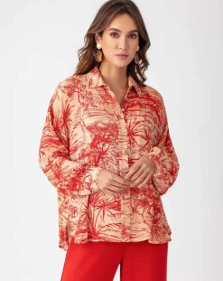 Bleu Blanc Rouge Chemises|Chemise Vania rouge