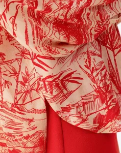 Bleu Blanc Rouge Chemises|Chemise Vania rouge