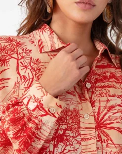 Bleu Blanc Rouge Chemises|Chemise Vania rouge