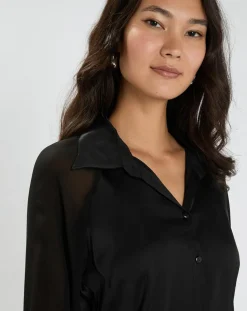 Lauren Vidal Chemises|Chemise Vega noire