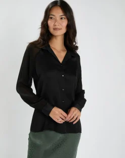 Lauren Vidal Chemises|Chemise Vega noire