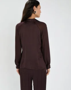 Lauren Vidal Chemises|Chemise Vega raisin