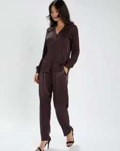 Lauren Vidal Chemises|Chemise Vega raisin