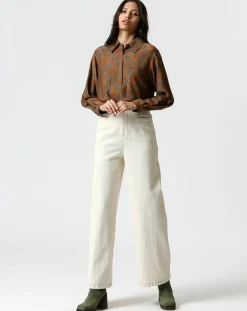 The Korner Chemises|Chemise Zoé gris/marron