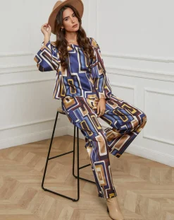 Alice & Charlotte Chemises|Chemisier Caroline marine