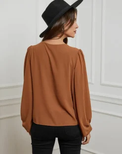 Alice & Charlotte Chemises|Chemisier Charlotte camel