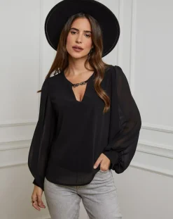 Alice & Charlotte Chemises|Chemisier Charlotte noir