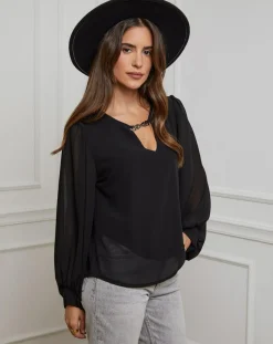 Alice & Charlotte Chemises|Chemisier Charlotte noir