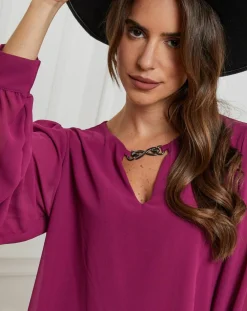 Alice & Charlotte Chemises|Chemisier Charlotte prune