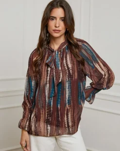 Alice & Charlotte Chemises|Chemisier Lola chocolat