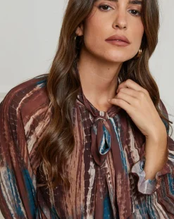 Alice & Charlotte Chemises|Chemisier Lola chocolat