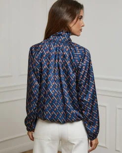 Alice & Charlotte Chemises|Chemisier Tycia marine