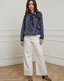 Alice & Charlotte Chemises|Chemisier Tycia marine